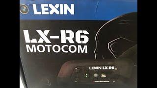 Lexin LX R6 blue tooth intercom for bike riders,helmet mounted,unboxing the contents of LXR6.