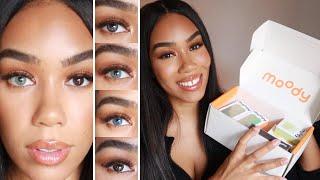 CUTE Natural Contact Lenses For Brown Eyes | MOODY Lenses (A HUGE Try-On Haul & Discount!)