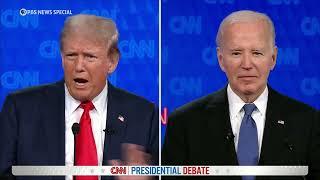 WATCH: Trump attacks Biden on Ukraine, Afghanistan | CNN Presidential Debate