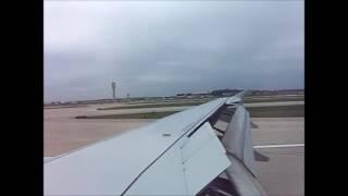 Airbus A 320 landing at Cleveland