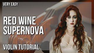 SUPER EASY: How to play Red Wine Supernova  by Chappell Roan on Violin (Tutorial)