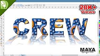 Plastic font in coreldraw | Corel photo paint tutorial | Corel paint tutorial | Coreldraw tutorial