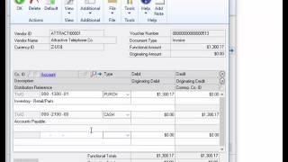 Paying Vendors with Credit Cards in Microsoft Dynamics GP