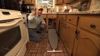 Next Time You Need to Work Under a Sink Cabinet Grab Your Ironing Board!