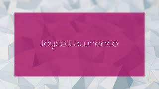 Joyce Lawrence - appearance