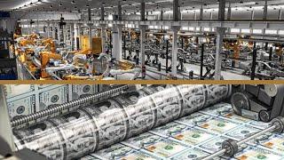 Paper MONEY manufacturing PROCESS inside a large factory