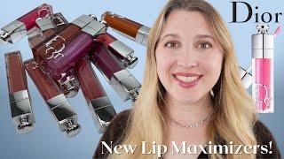 NEW DIOR LIP MAXIMIZERS | All 4 Finishes | Detailed Review | Arm & Lip Swatches