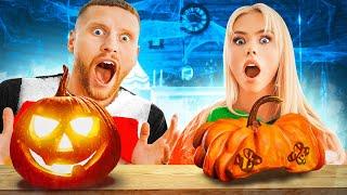 PUMPKIN CARVING CHALLENGE VS BEHZINGA