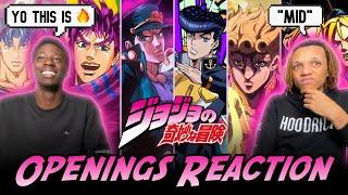 NON-JOJO FANS REACT TO P1-6 OPENINGS!