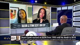 Stuart Scott's daughters, Taelor & Sydni, discuss the V Foundation & their father's ESPY speech | SC