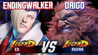 SF6 ▰ ENDINGWALKER (Ed) vs DAIGO (Akuma) ▰ High Level Gameplay