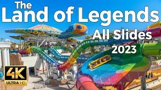 The Land of Legends Theme Park 2023, Antalya, Turkey (Türkiye) - All Slides