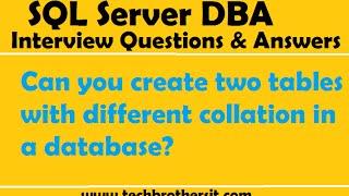 SQL Server | Can you create two tables with different collation in a database