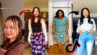 Weight loss Women Transformation tiktok  (Before and after)~TikTok 2024 Compilation Pt. 2