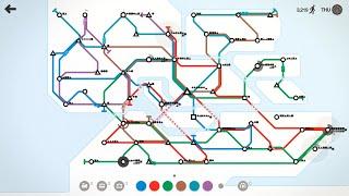 Mini Metro gameplay - all-time 3rd place in Stockholm 'extreme mode' (PC version)