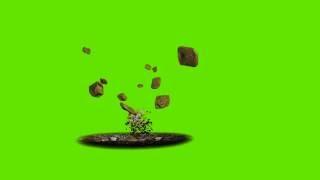 Green Screen - Ground explosion (HD1080)