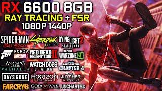 RX 6600 8GB | Ray Tracing & FSR Test | Test in 20 Games | 1080p - 1440p | 2023