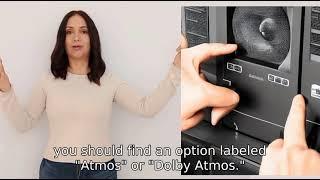 How do you set the Atmos setting on an Onkyo TX NR6100