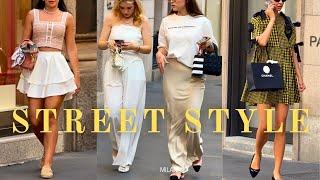 Street Style Inspiration from Milan: Must-Have Summer Trends & Elegant Looks with an Old Money Touch