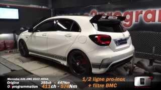 Mercedes A45 AMG 2013 reprogrammation moteur @411ch stage 1 perf