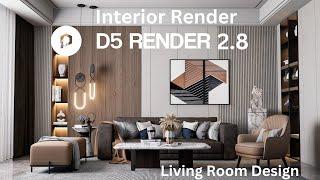 Realistic Interior Render Using D5 Render | Living Room | Interior Design #1