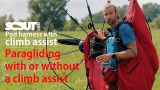 Converting paragliding pod harness into Climb assist - SCOUT Zero pod harness with climb assist