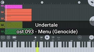 Undertale ost 093 - Menu (Genocide) | FL Studio Mobile