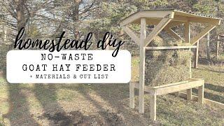 HOMESTEAD DIY | NO WASTE HAY FEEDER FOR NIGERIAN DWARF GOATS