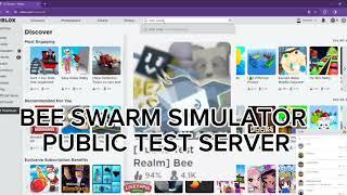 Bee swarm simulator Public Test Server