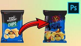 Create a To Yum Chips Mockup in Photoshop CC 2019