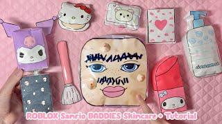 ️paper diy️ ROBLOX BADDIES Skincare Blind Bag Sanrio | TUTORIAL | ASMR | applefrog