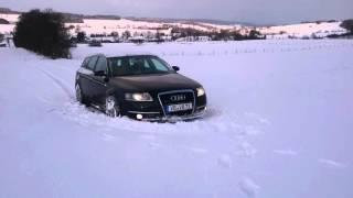 Audi A6 3.0 TDI quattro,Snow Test,im Schnee,I Love quattro;)
