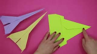 Origami kağıttan uçak / Origami  jet uçak yapımı - Origami havada ev uzun süre kalan kağıttan uçak