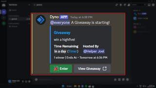 How To Create A Discord Giveaway Using Dyno Bot