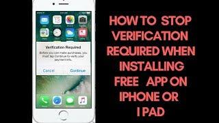 How to Stop Verification Required When Installing Free Apps in iOS 11