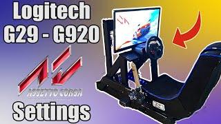 Assetto Corsa - Logitech G29 G920 BEST Force Feedback Wheel Settings And Setup | PS4