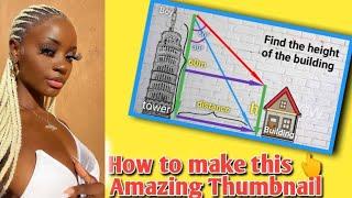 Make this amazing thumbnail in 5mins #pixellab #howto #designs #viral #viralthumbnail #easy