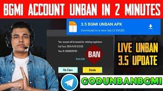 UPDATE 3.5 BGMI 10YEAR BAN ID UNBAN | HOW TO OPEN BAN ID IN BGMI / BGMI BAN ID RECOVER IN 1 MINUTE