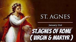 Saint Agnes of Rome a Virgin & Martyr Biography #saints #biography #intercession #catholic