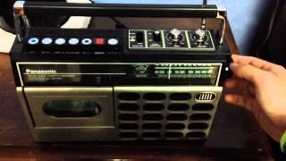 Vintage Panasonic AM FM Radio Cassette player