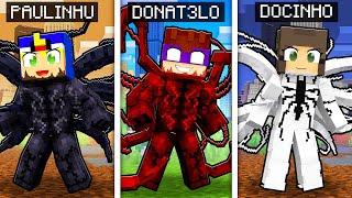 MINECRAFT... MAS TEMOS RAÇAS de SIMBIONTES!! (Venom,Carnage,Anti-Venom)