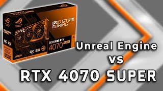 RTX 4070 Super vs RTX 4070 Unreal Engine 5 Benchmark GPU Comparison + DLSS 3.5