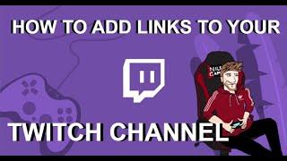 How To Add Social media Links To Your Twitch Channel