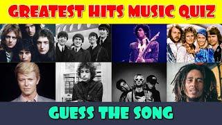 Guess the Greatest Hits Songs Music Quiz