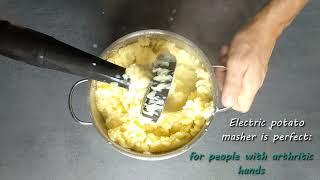 How to use best electric potato masher, Fluffiest Mashed Potatoes in seconds