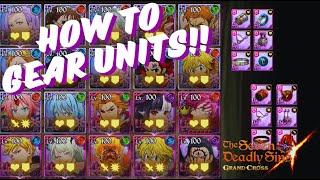 EQUIPMENT AND GEARING!! EVERYTHING YOU NEED TO KNOW!! (7DS Grand Cross | Guide/Walkthrough)