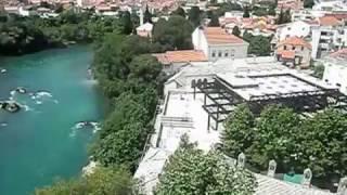 Mostar Panoramic Vue from the Minaret of Koski Mehmed Pasha Mosque Mostar