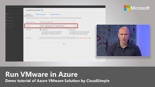 How to migrate and run VMware in Azure - Demo Tutorial