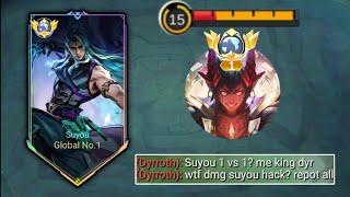 SUYOU VS DYRROTH!? SUYOU BEST BUILD & EMBLEM NEW 2024 | GAMEPLAY SUYOU MOBILE LEGENDS