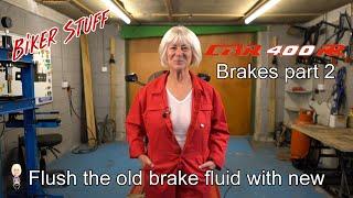 CBR400 front brake fluid change